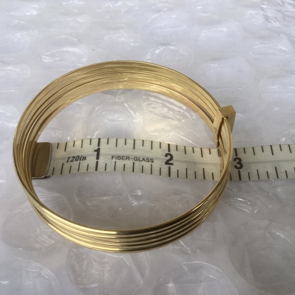 Rare Vintage Gucci Solid 18k Gold Diamond Bangles Bracelet Preowned Condition - Picture 7 of 16
